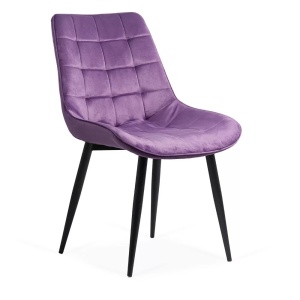 Scaun Living din catifea si cadru metalic, Buc206 MOV