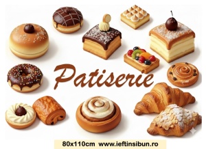 Banner Patiserie Personalizabil 80X110 cm