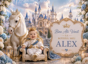 Banner Personalizat Botez model 14
