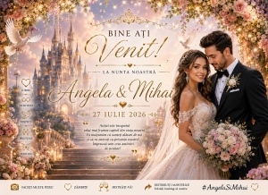 Banner Personalizat Nuntă model 02