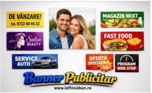Banner Publicitar 50x110 cm DESIGN DORIT