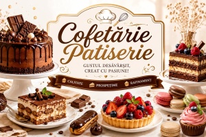 Banner Publicitar Cofetărie și Patiserie Model 01