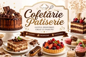 Banner Publicitar Cofetărie și Patiserie Model 01