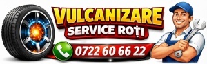 Banner Vulcanizare / Service Roți 110×250 cm – Personalizabil