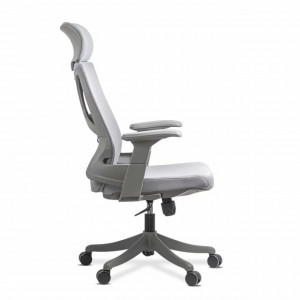 SCAUN ERGONOMIC DIN MESH CU SUPORT LOMBAR SI TETIERA SYYT 9514 GRI