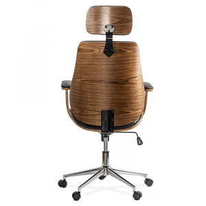 Scaun directorial din piele ecologica OFF1606 Negru