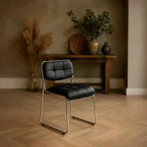 Scaun sala de asteptare, model HRC608 negru
