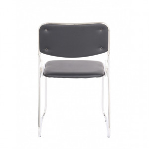 Scaun vizitator Eco, negru, 40x43x76 cm