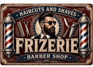 Banner Frizerie Barber Shop model 05