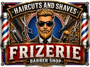 Banner Frizerie Barber Shop model 08