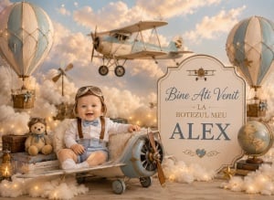 Banner Personalizat Botez model 11