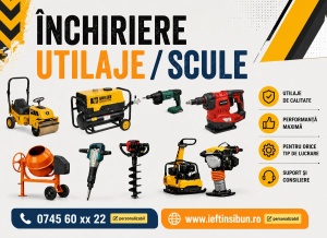 Banner Personalizat Închiriere Utilaje model 01