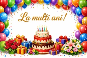 Banner Personalizat La Mulți Ani - Nume Copil - 80x110 cm