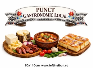 Banner Personalizat Punct Gastronomic Local - Sibiu