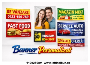 Banner Publicitar 100x250 cm