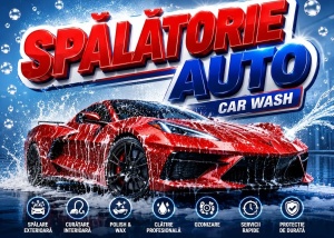 Banner Publicitar Personalizat Spalatorie Auto Model 05