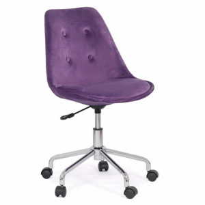 Scaun de birou design, catifea, pentru copii OFF 333 mov, gri