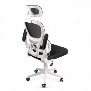 Scaun ergonomic cu suport lombar activ si tetiera reglabila Model Off432 negru