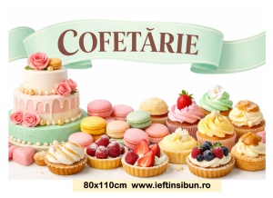 Banner "Cofetărie" Personalizabil 80X110 cm