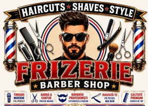 Banner Frizerie Barber Shop model 01