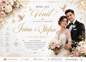 Banner Personalizat Nuntă model 06