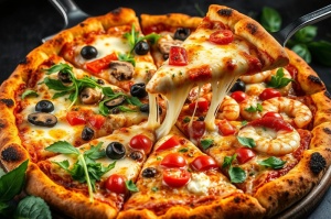 Banner "Pizzerie" personalizat, 80x110 cm