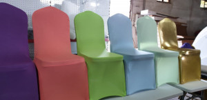 Huse elastice din Lycra pentru scaune banchet, colorate - Img 2