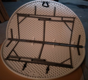 masa pliabila HDPE rotunda 180 cm