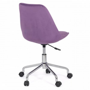 Scaun de birou design, catifea, pentru copii OFF 333 mov, gri