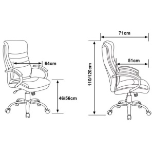 Scaun de birou directorial US91 Volance
