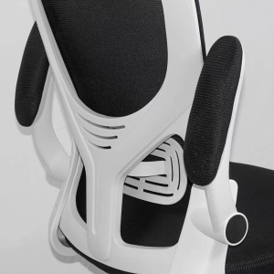 Scaun de birou negru ergonomic cu suport lombar si tetiera reglabila OFF 336 - Img 4