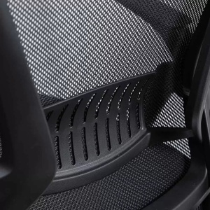 Scaun de birou pentru copii din mesh cu suport lombar OFF 433 negru