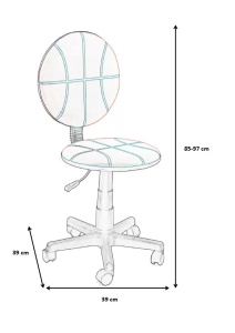 Scaun de birou US88 Basketball