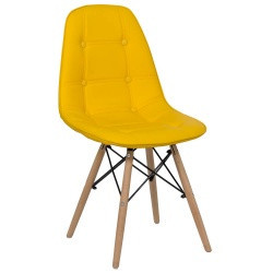 Scaun de bucatarie sezut scoica, picioare fag, piele eco, Verde Buc232
