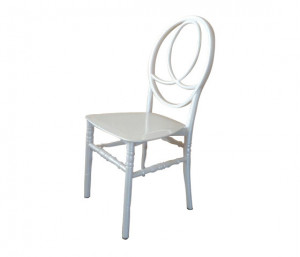 Scaun de evenimente Phoenix Alb, model RK.PH01, PP virgina 100% alb - Img 6