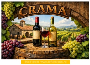 Banner „Cramă” – personalizabil, 80×110 cm