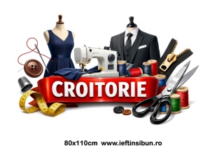 Banner Croitorie Personalizat 80×110 cm