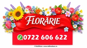 Banner "Florărie Personalizat" 110 × 200 cm