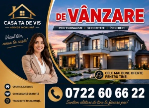 Banner Personalizat Agenție Imobiliară model 09