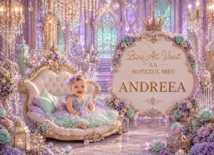 Banner Personalizat Botez model 15