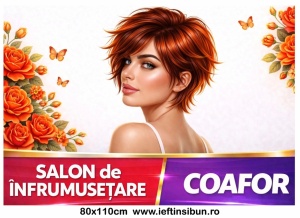 Banner Personalizat Coafor Salon Înfrumusețare