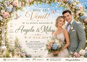 Banner Personalizat Nuntă model 03
