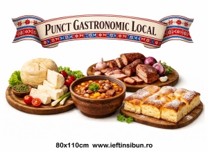 Banner Personalizat Punct Gastronomic Local - Transilvania