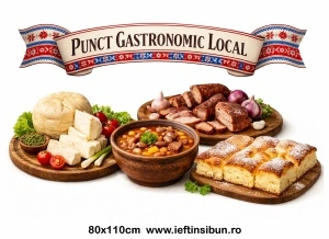 Banner Personalizat Punct Gastronomic Local - Transilvania