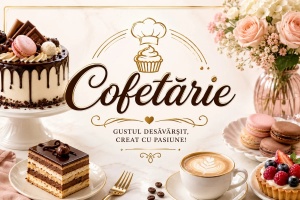 Banner Publicitar Cofetărie și Patiserie Model 02