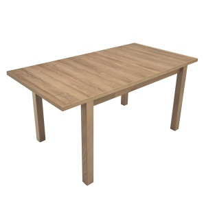 Masa extensibila living/bucatarie Maxine 5 , sonoma/stejar alb, 80x120/150 cm
