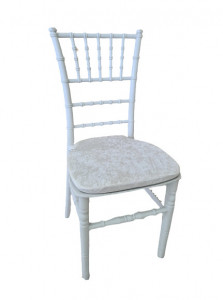 Scaun de evenimente Chiavari, PP reciclata, model KD007, alb - Img 4