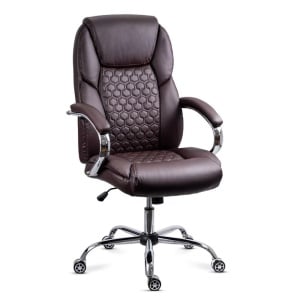 Scaun directorial din piele ecologică OFF 652 maro