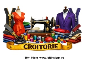 Banner Croitorie Personalizat 80×110 cm