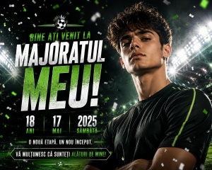Banner Majorat Fotbal Model 13 Băiat | ieftinsibun.ro